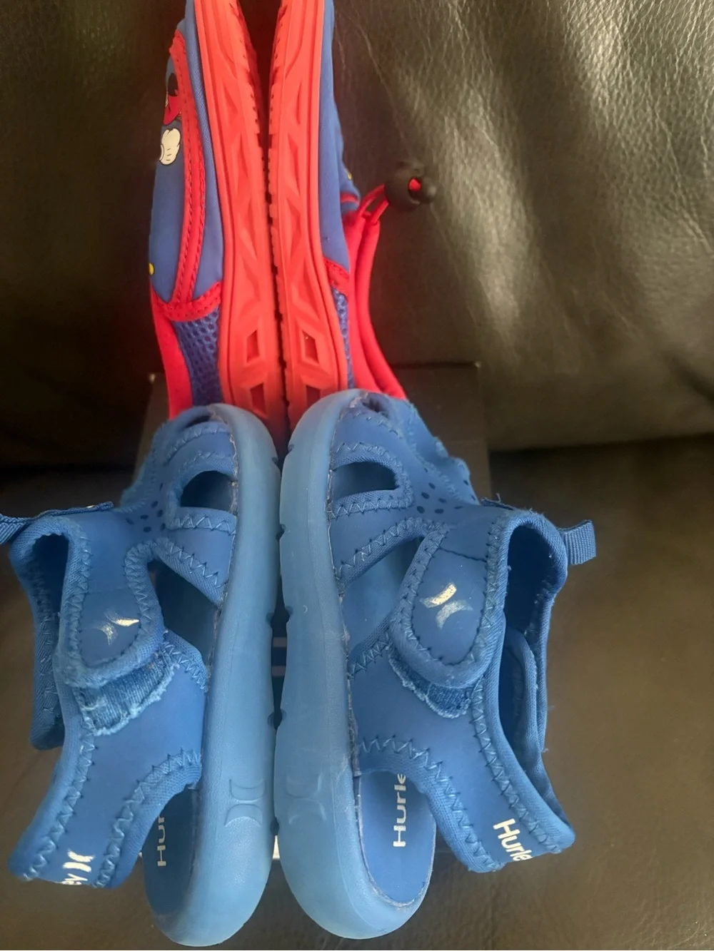 Hurley and Mickey Mouse shoes . Used size 8